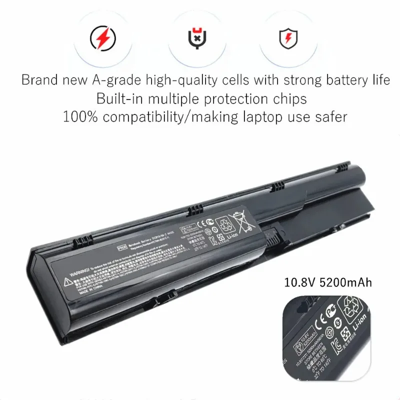 Laptop Battery PR06 for HP ProBook 4330s 4331s 4430s 4431s 4435s 4436s 4440s 4441s 4446s 4530s 4535s 4540s 4545s LC32BA122