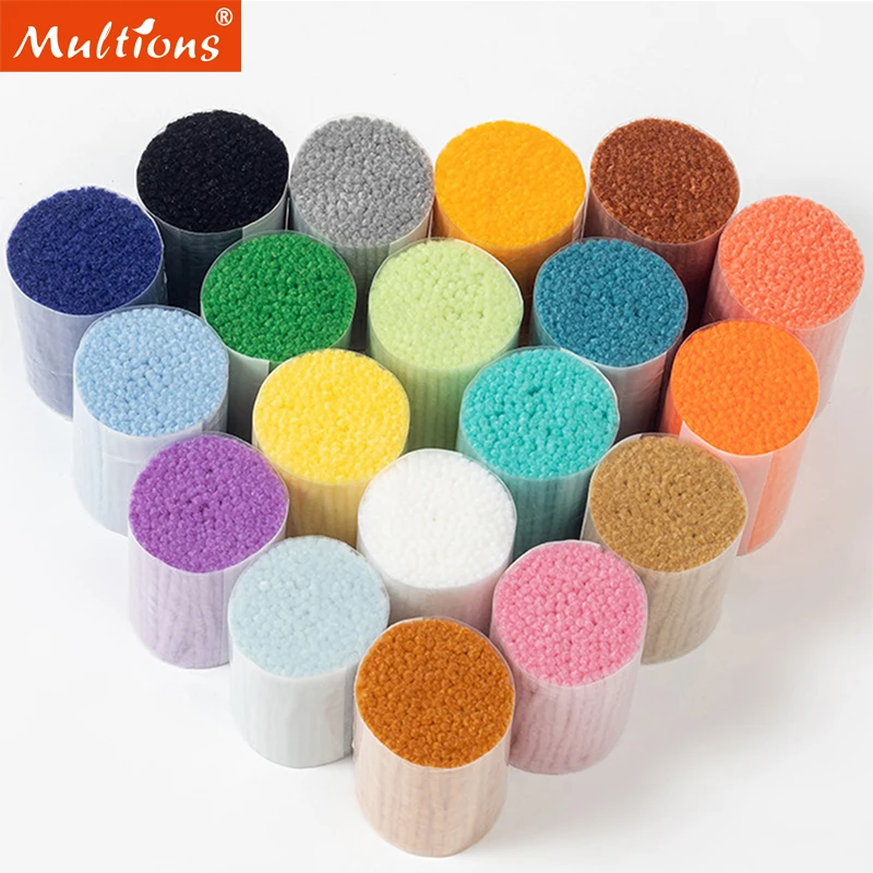 

10 Roll Acrylic Latch Hook Thread Cord Thread For Floss Latch Hook Rug Canvas Fabric Hooks DIY Craft Embroidery Handcraft 6cm