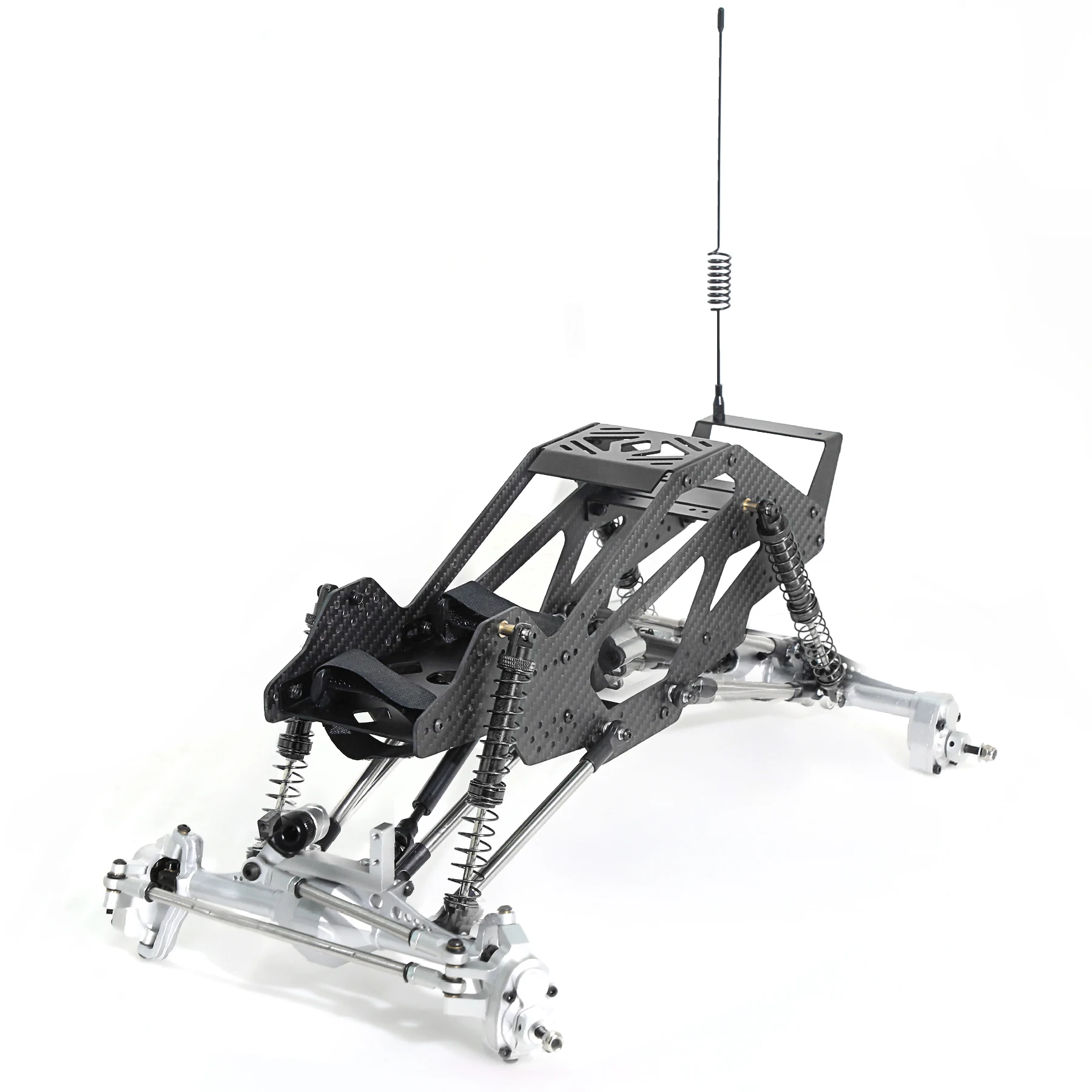 سيارة تسلق محاكاة محورية 1/10 مع تعديل تسلق قوي، إطار تسلق قفص خفيف الوزن من ألياف الكربون #5