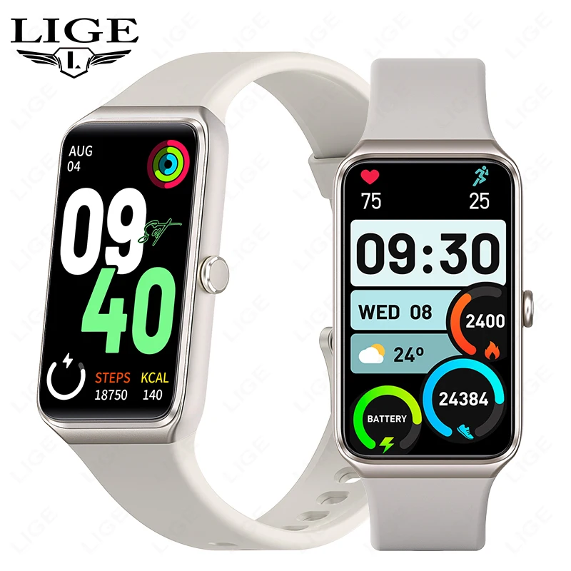 LIGE-Montre intelligente étanche pour hommes et femmes, appel Bluetooth, écran HD 2024 \