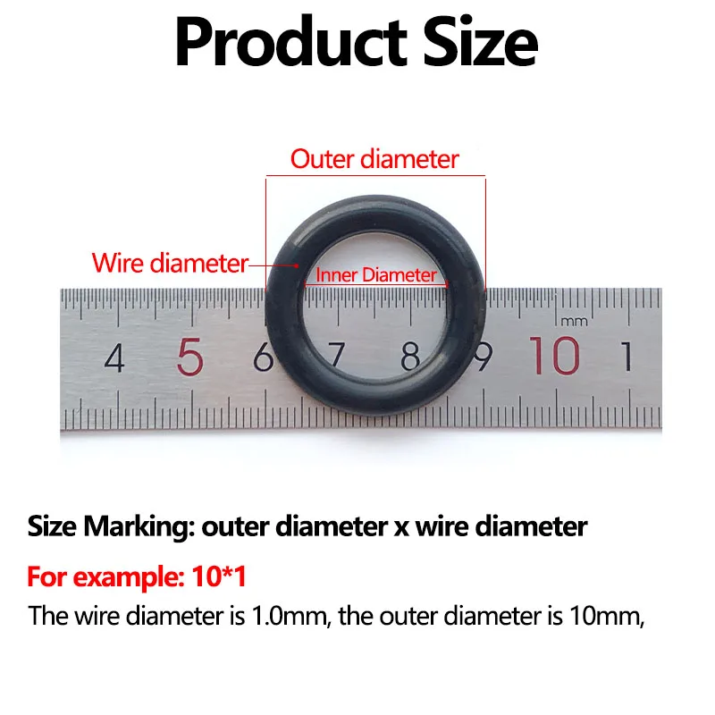 Universal NBR O Ring Junta Variedade Kit, arruelas de vedação de borracha nitrílica Conjunto para encanamento, reparo automotivo torneira