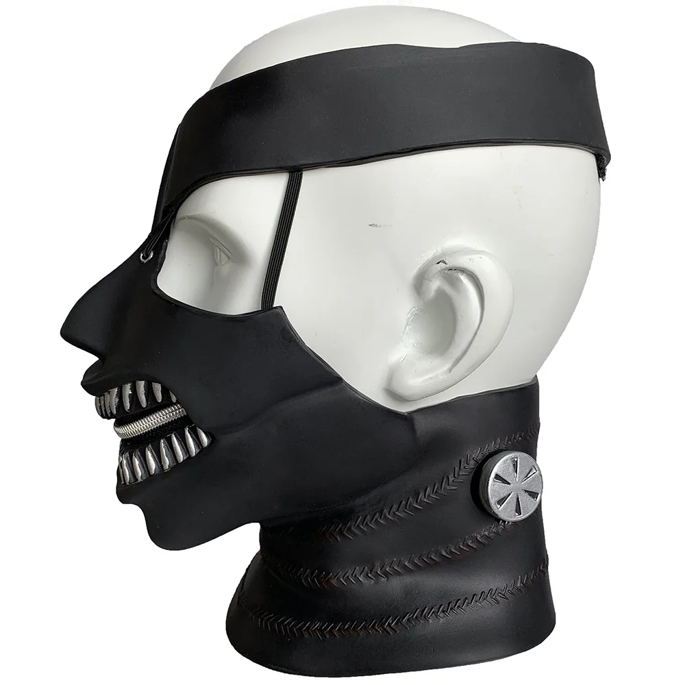 Halloween-Requisiten Masken Cosplay-Zubehör, Cosplay-Perücke mit Verstellbarem Reißverschluss aus Gummi – Detail 8