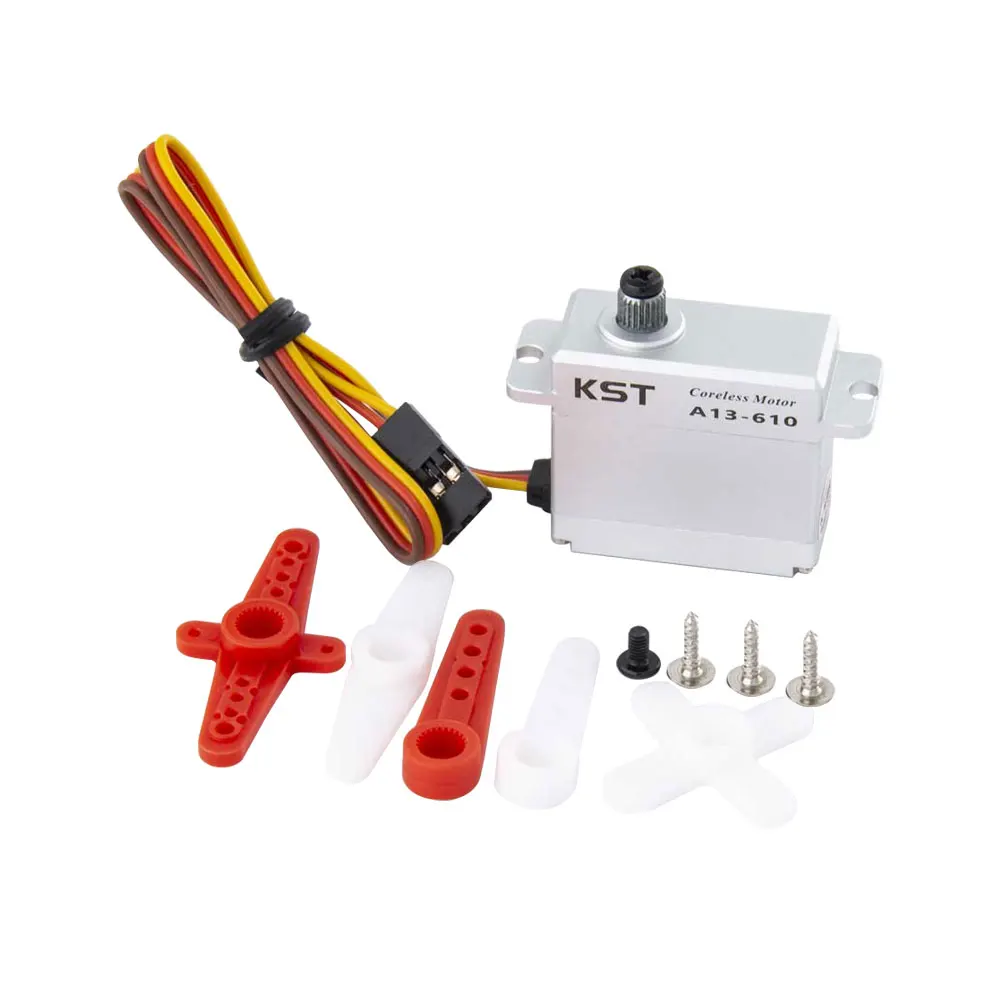 

KST A13-610 9kg.cm 0.10sec Metal Gear HV Mini Coreless Servo For Glider Wing