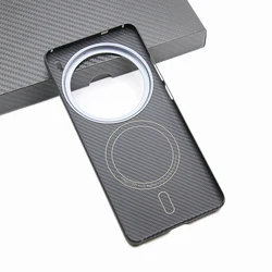 ZXKE True Fiber Case for Vivo X200Pro, Cover Embedded Iron Sheet, Magnetic Car Support, Magsafe, 600D Aramid Fiber Shell