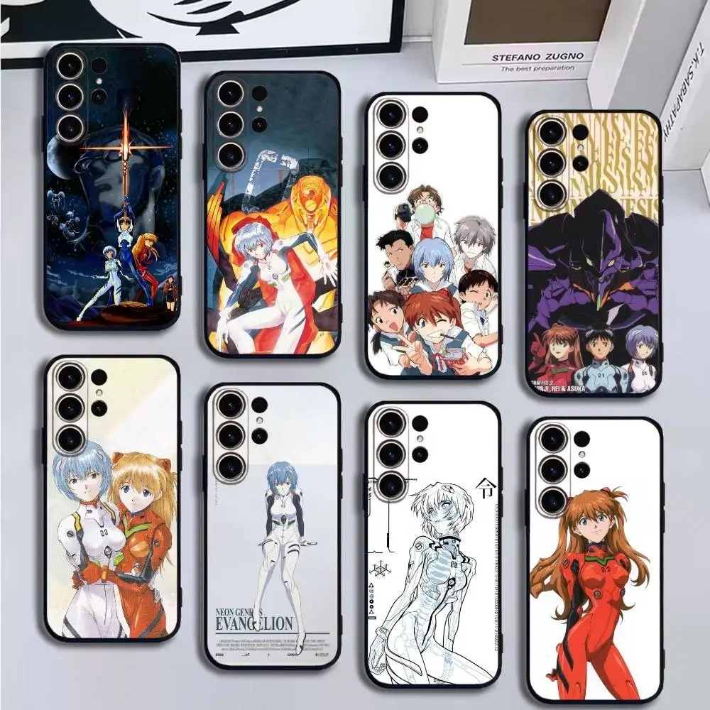 

A-Anime Evangelions Phone Case For SamsungS25,24,21,22,23,30,Ultra,20,Plus,Fe,Lite,Note,10,9,5G Black Cover