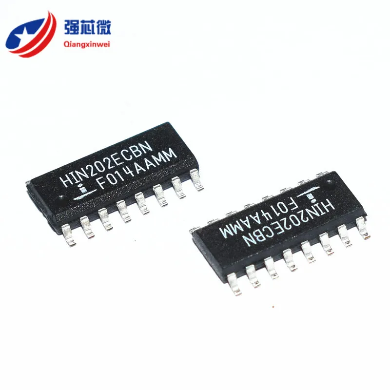 10PCS/LOT  HIN202ECBNZ-T  HIN202ECB   HIN202  IC TRANSCEIVER FULL 2/2 16SOIC  In 2023 a New Original