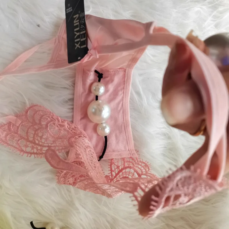 Imitation Pearl Panties Enlarged Massage Beads, Sexy Thong Tight Briefs Panties Women Sexy Hot  Crotchless Sexy Panties Women image 3