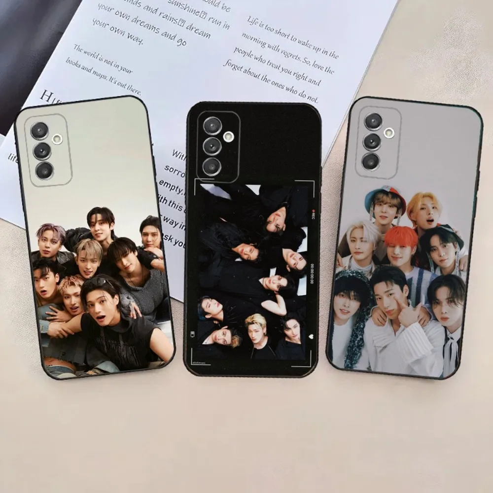 

A-Ateez Kpop Work Phone Case For Samsung Galaxy A20,A21s,A22,A31,A32,A52,A53,A72,73,A80,A91 Soft Black Phone Cover