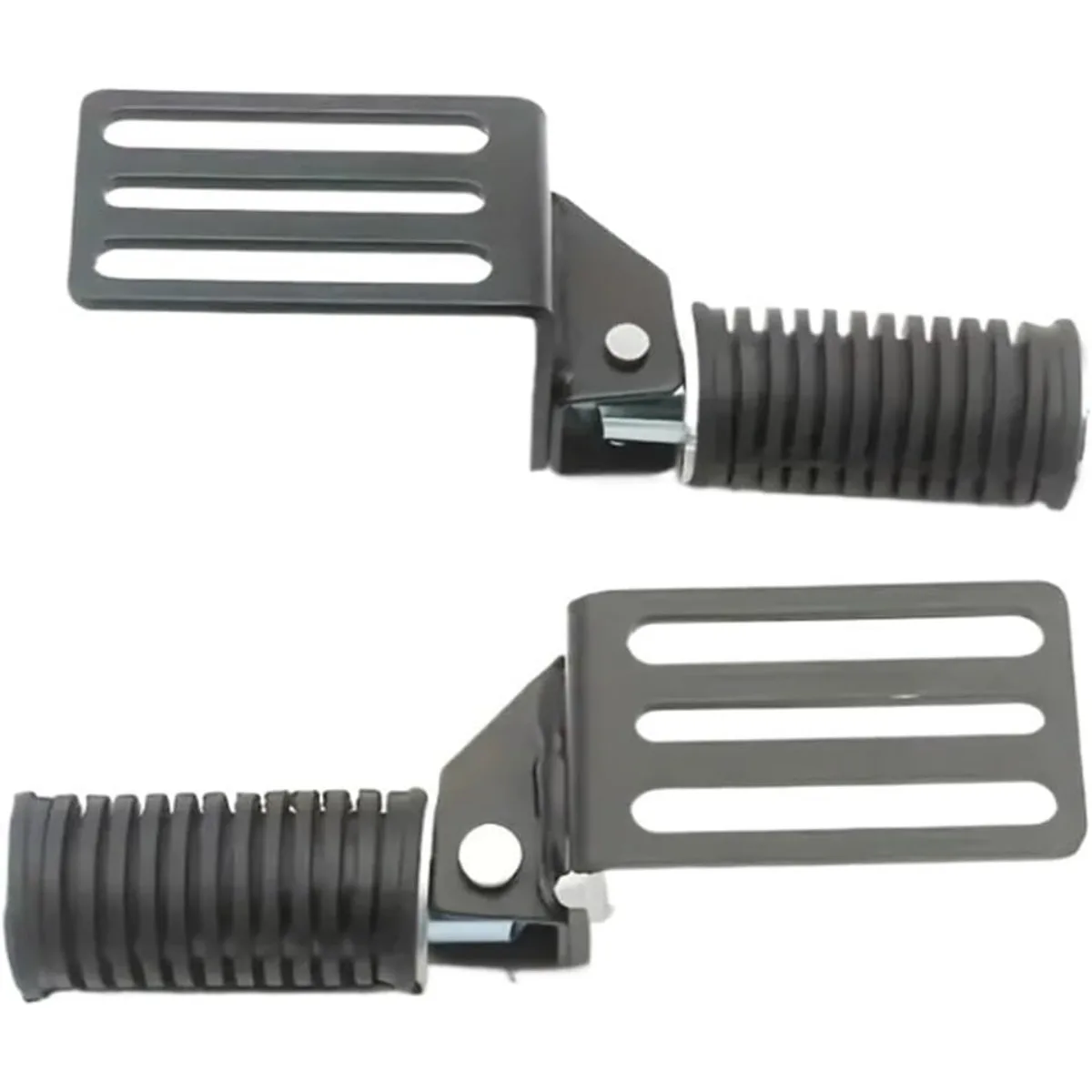 قطعتان من ألواح أرضية الدراجات النارية المعدنية القابلة للطي - دواسات الرحلات المريحة تجربة ركوب محسنة