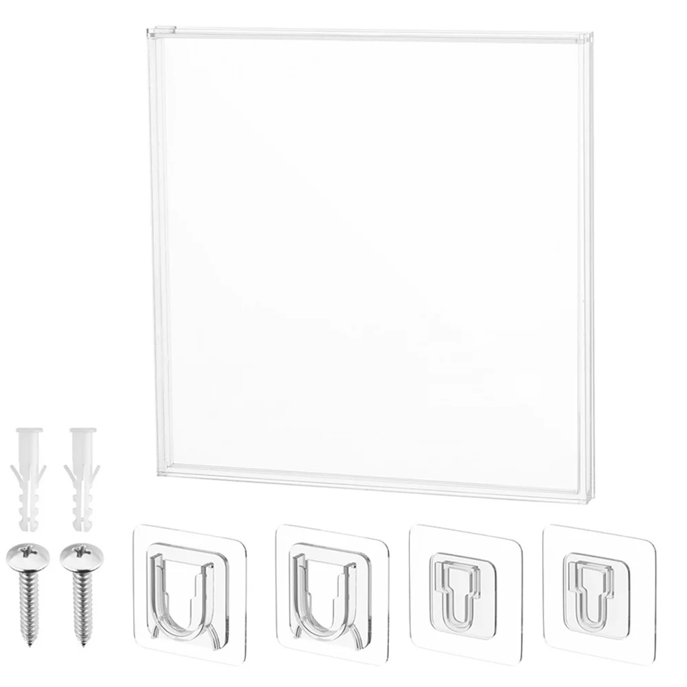 7-inch Universal Vinyl Record Wall Storage Box, Wall Mount Display Frame for CD Albums, Acrylic Decorative Stand