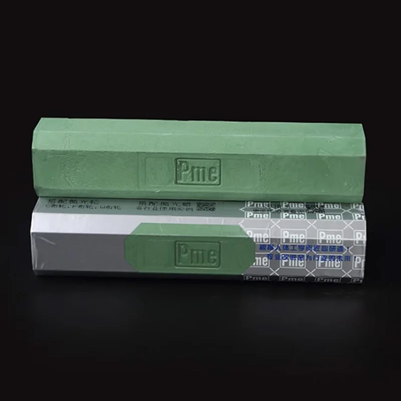 1pcs PME Octagonal FG9/FG5 Green Wax Stainless Steel Metal Polishing Paste Mirror Fine Polishing Wax Green Oil Rod