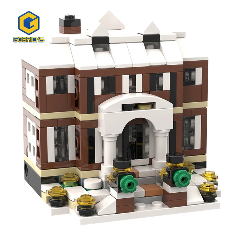 Gobricks MOC-125387 Mini 21330 Home Alone House Building Blocks Education Birthday Christmas Gifts Toys Brick Model 2022