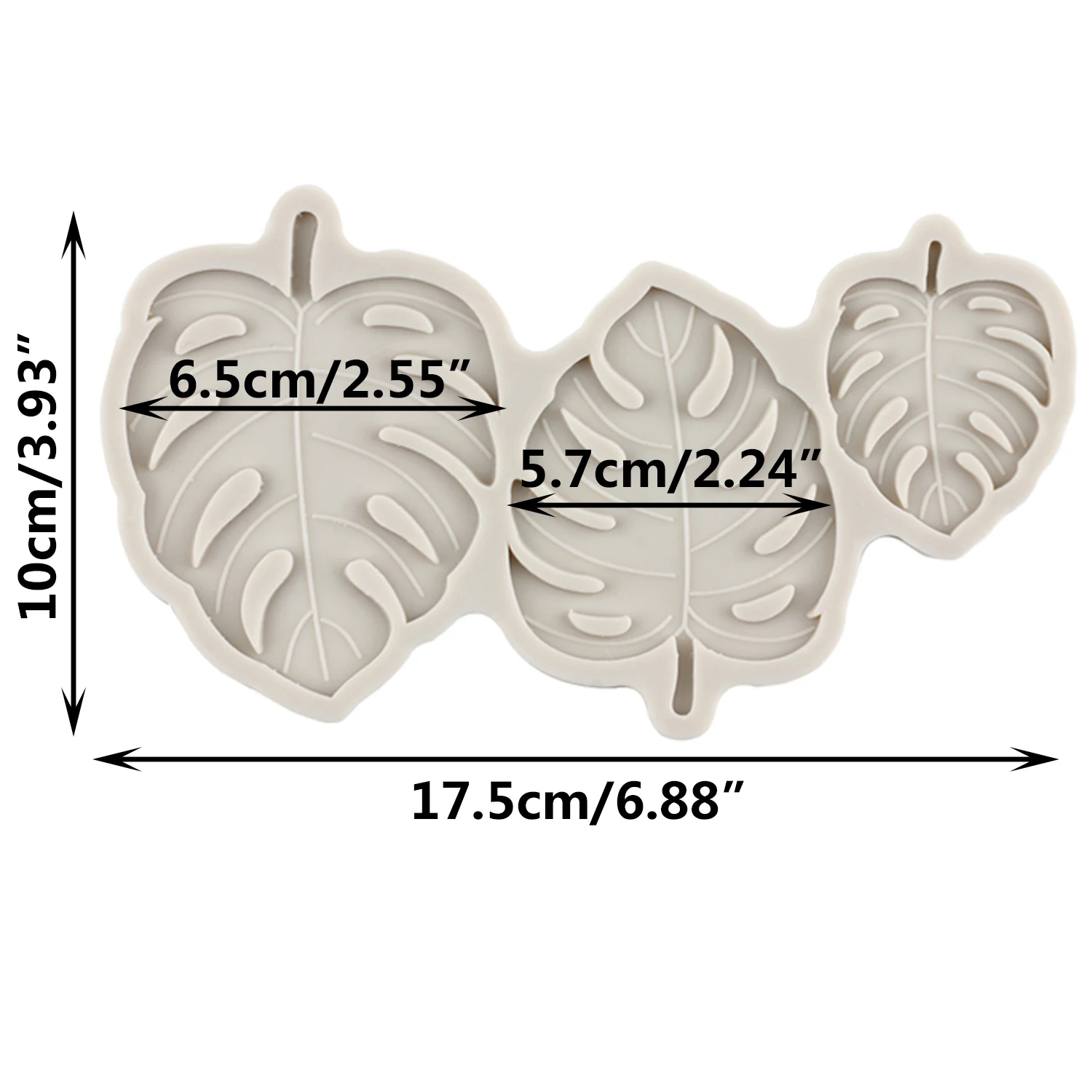 Monstera Leave Silicone Molds Fondant Cake Decorating Tools DIY Party Cupcake Topper Mould Chocolate Candy Polymer Clay Moulds