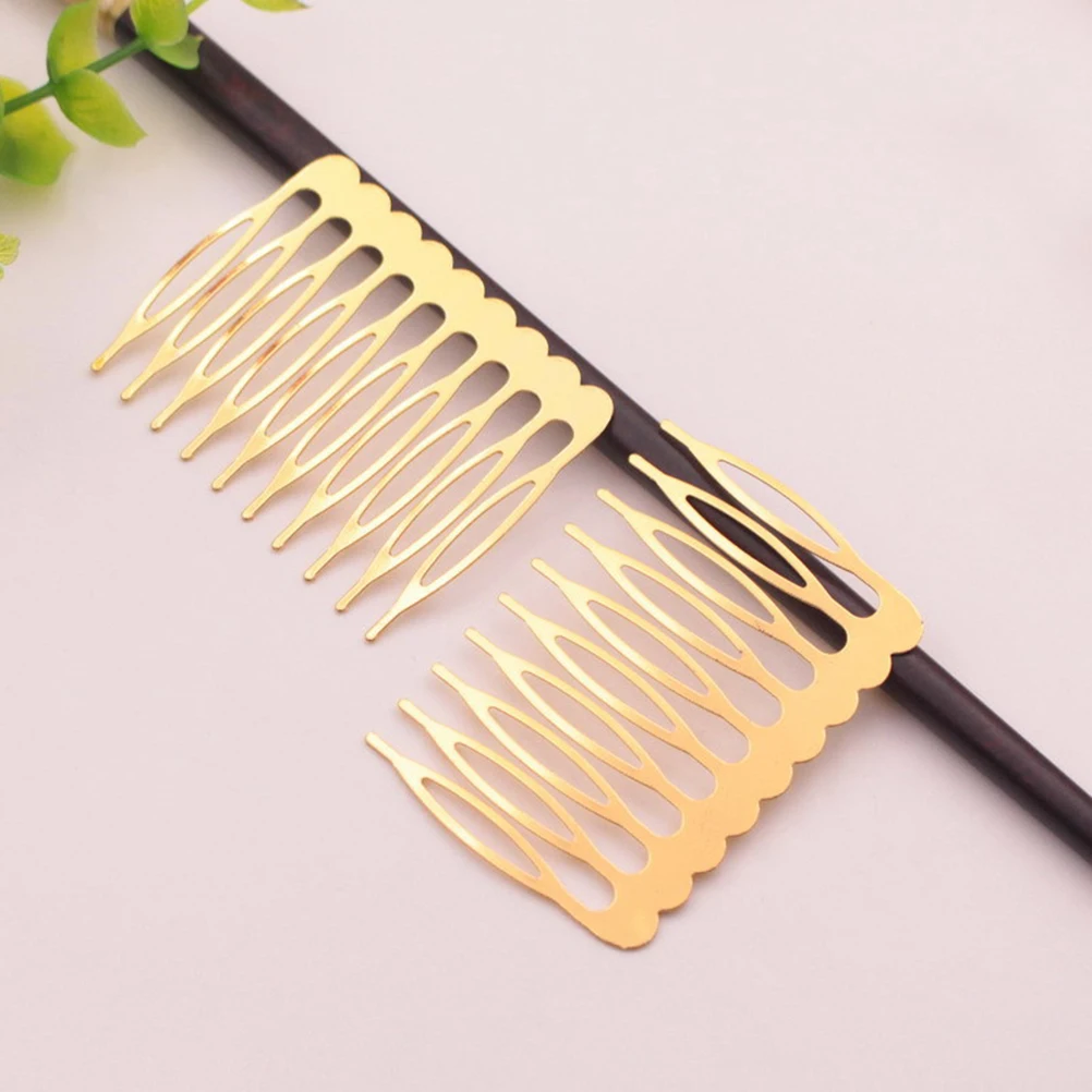 

30 Pcs Inserted Hair Comb Women Headdress Metal Curly Styling Backcombing Shape For Prom Party Wedding Daily Use