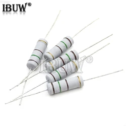 10PCS Carbon Film resistor 5W 5% 1R ~ 1M 2.2R 10R 22R 47R 51R 100R 150R 470R 1K 4.7K 10K 47K 1 2.2 10 22 47 51 100 150 470 Ohm