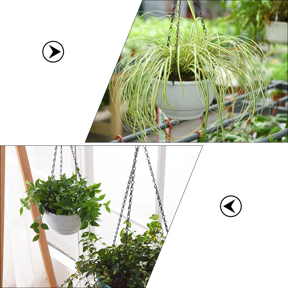 2Pcs Lightweight Plastic Hanging Flowerpot Self Watering for Chlorophytum Scindapsus Aureus Garden Living Room Decor Suspended
