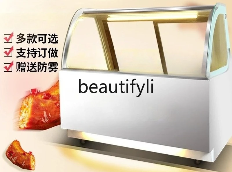 Gabinete de alimentos cocidos, vitrina refrigerada, gabinete de conservación de verduras frías, enfriamiento directo refrigerado por aire