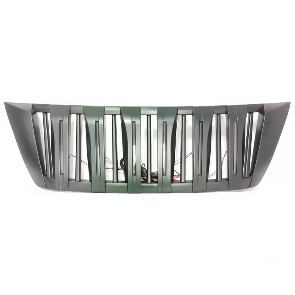 Front Racing Air Intake Grille With LED Light Grill Cover Fit For Nissan Terra 2018 2019 2020 Exterior Car Grills Accessories view 2