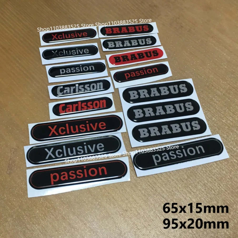 מדבקת סמל מודבקת לרכב עבור Brabus passion Carlsson Xclusive G350 CLA w464 w213 w204 w205 GLC G63 G65 W463 G500 smart