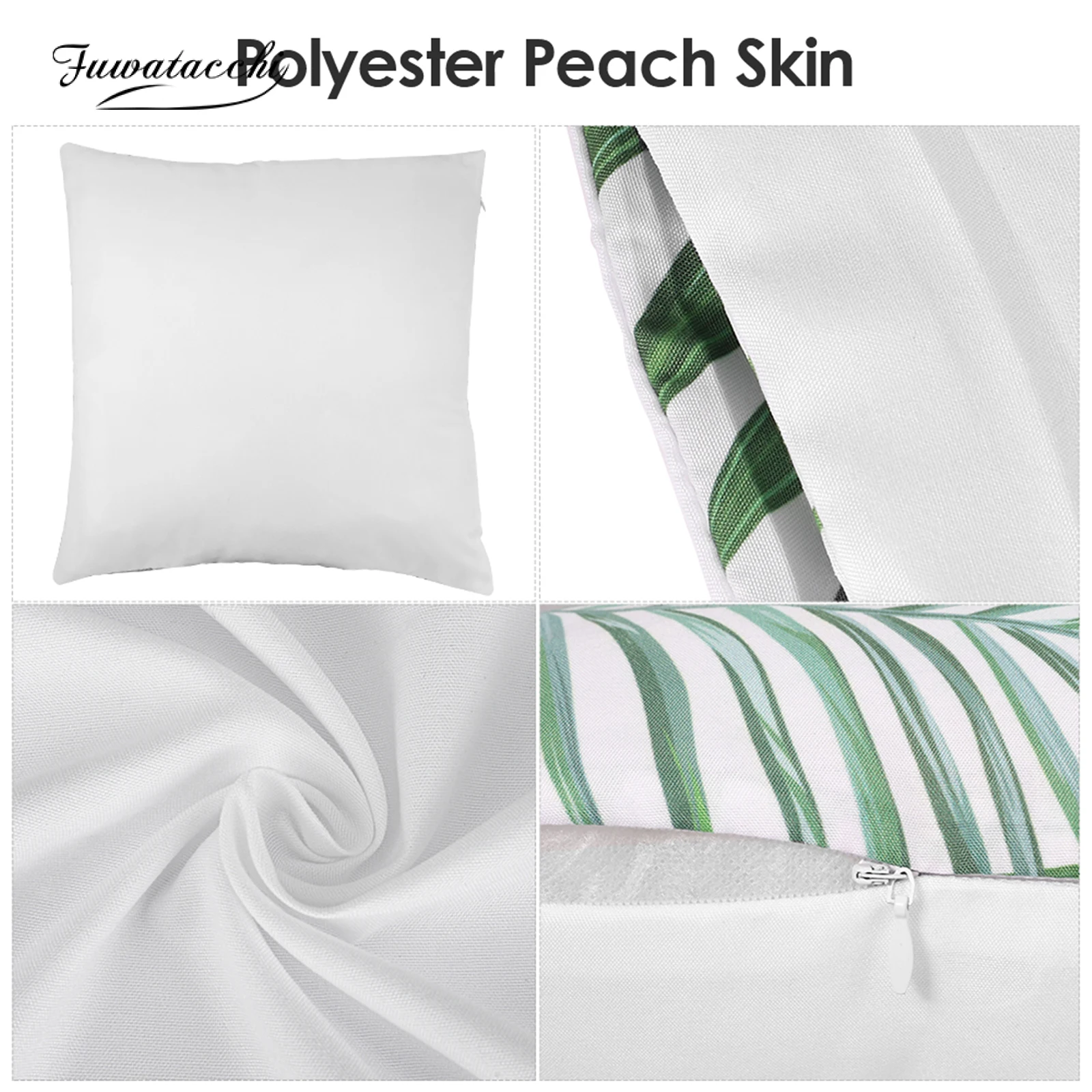 Fuwatacchi Mèo Đen Gối Hoạt Hình \ T \ T \ T \ T \ T \ T \ TÁo Gile Funny In Đệm Phòng Trẻ Em Mèo Cà Phê Trang Trí Vỏ Gối