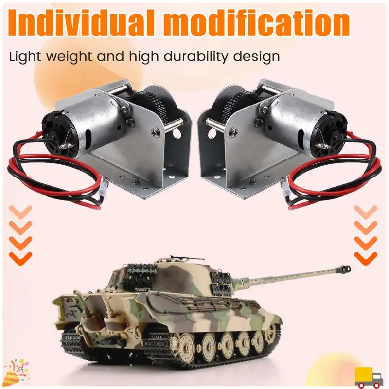 RC Car Full Metal Steel Gearbox For1/16 RC Tank 3818 Tiger I 3819 German Panther 3848 Panzer III L 3849 3858 3859