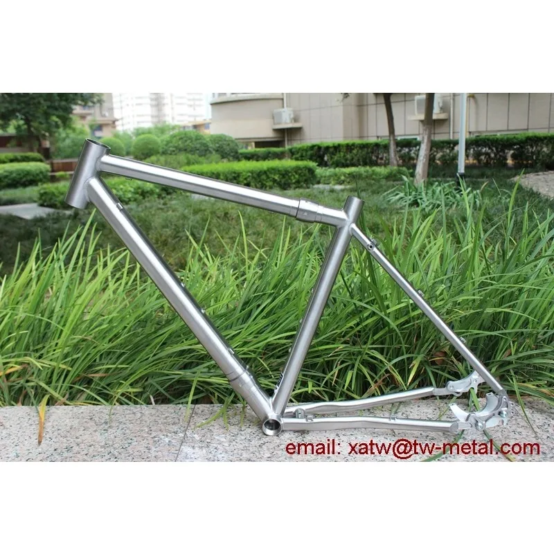 Made Titanium Gravel Frame Couplers Titanium Gravel Bike Frame With Coupler Ti Cyclocross Bike Frame Sliding Dropout view 3