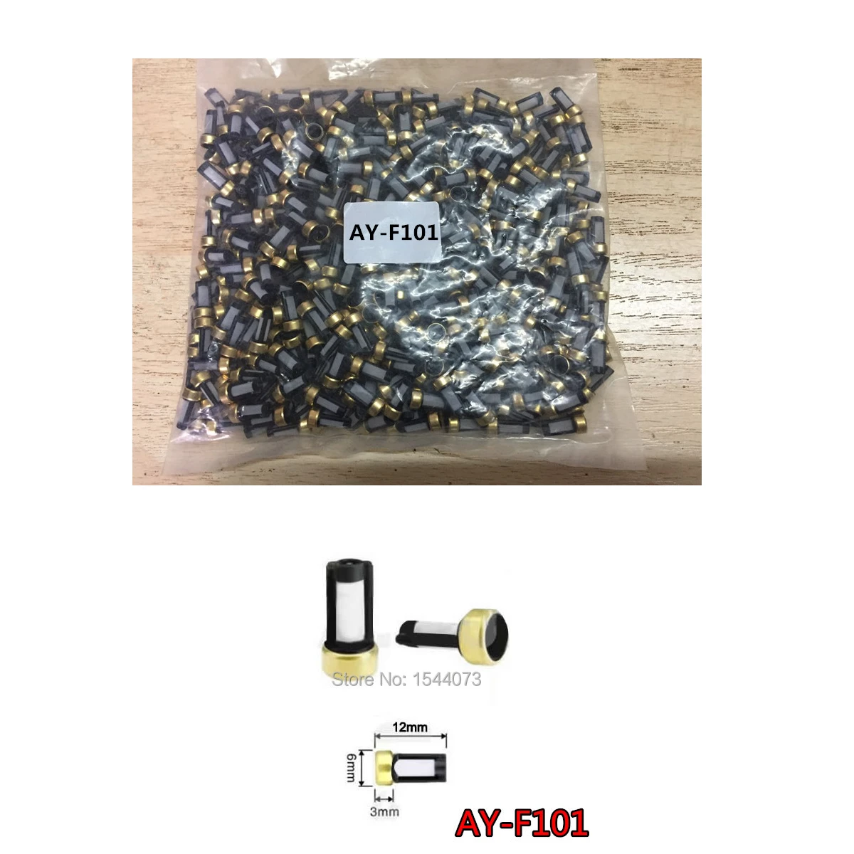 wholesale 5000pieces fuel injector universal micro filter 12x6x3mm ASNU03C for bosc* injector repair kit AY-F101