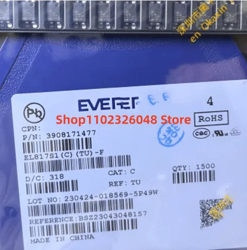 NEW ORIGINAL   EL817S1(C)(TU)-F  1.2V 50mA SOP4 1500PCS/REEL   IC CHIP IN STOCK 100% Good