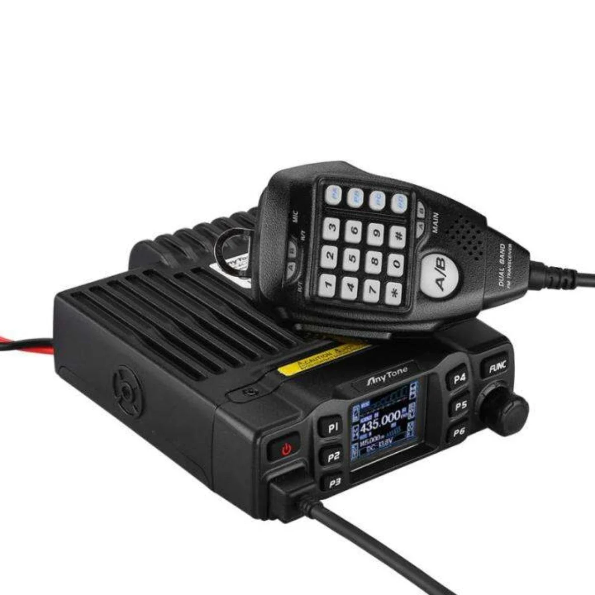 AnyTone AT-778UV Mobile Radio Dual Bands VHF UHF Large Screen Display CTCSS DCS DTMF Vehicle-mounted Wireless Transceiver