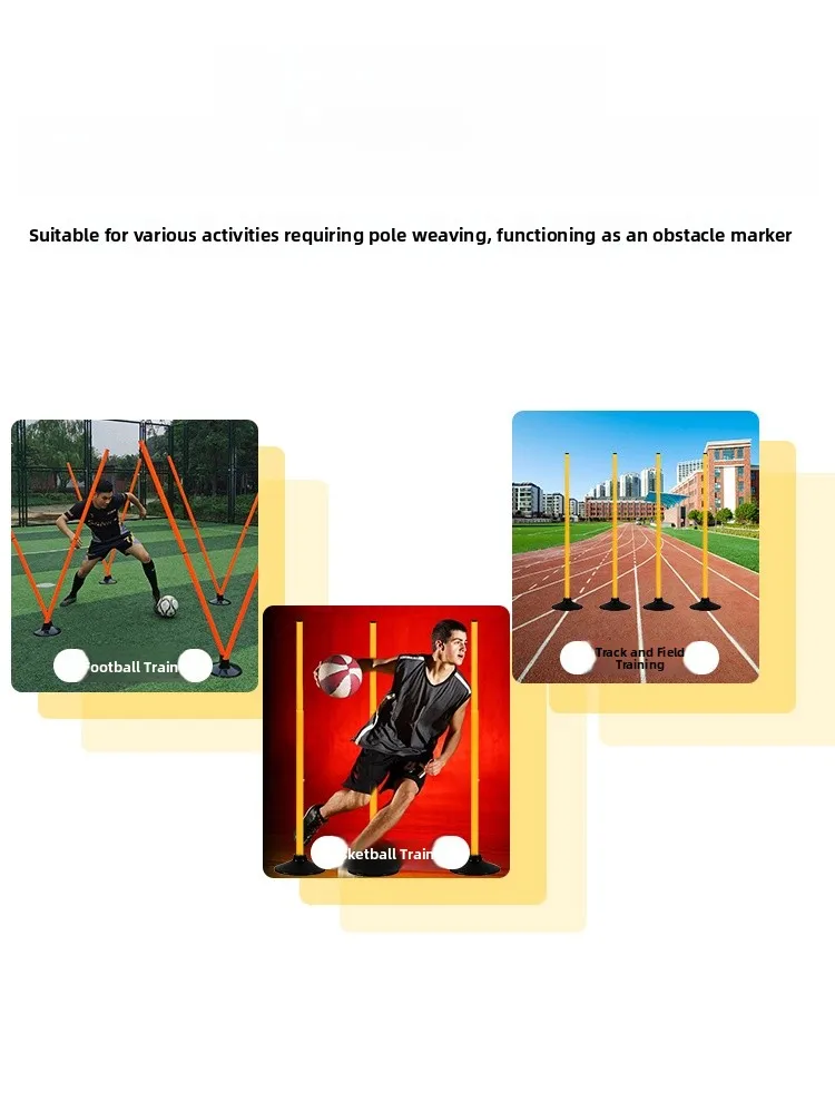 축구 농구 훈련 보조기구 민첩성 훈련 장애물 마커 폴 장비 교육 보조기구 스포츠 피트니스 용품