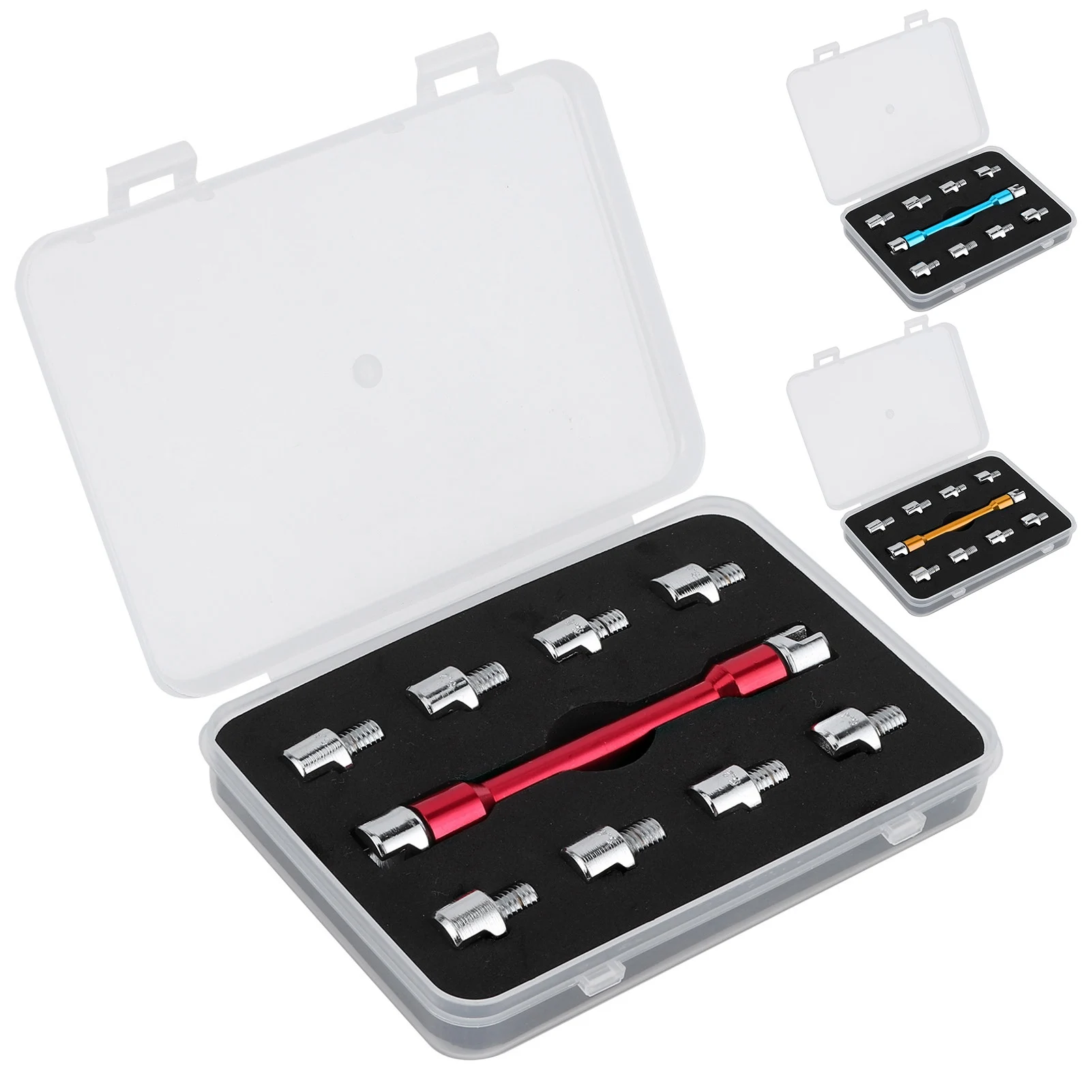 Kunci Pas Jari-jari Ujung Keras Sepeda Motor Kunci Pas Jari-jari Sepeda Motor Set Kunci Pas CNC 5.0 ‐ 6.8 Panjang 93Mm/3,7 Inci untuk Sebagian Besar Sepeda Motor