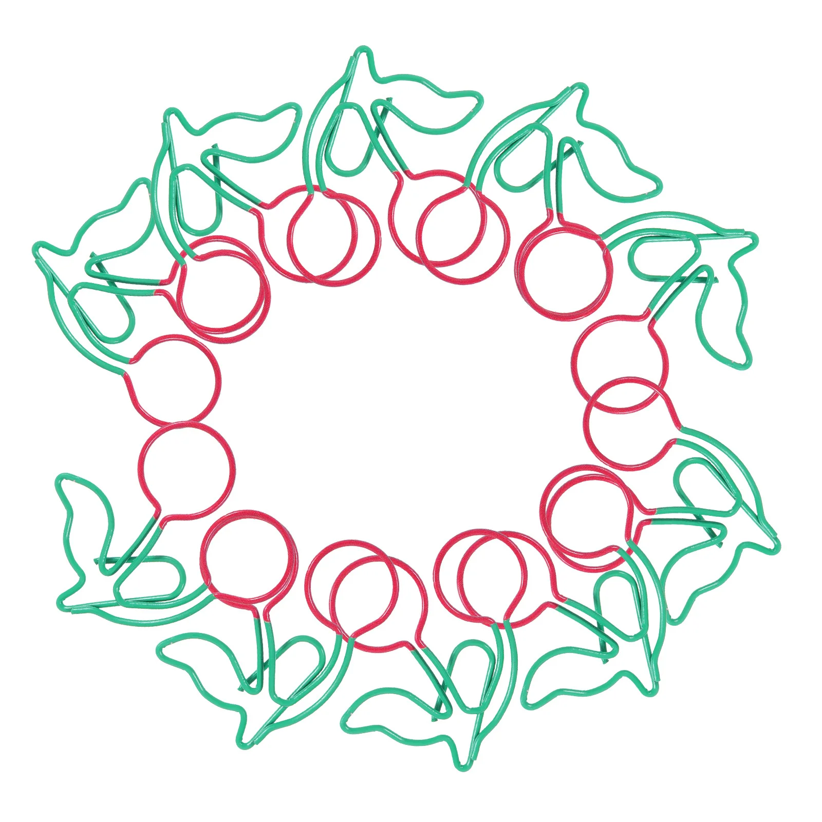 

20Pcs Cherry Shaped Metal Paper Clips Cute Bookmarks for Office School Home Planner Page Markers Decorative Paperclip