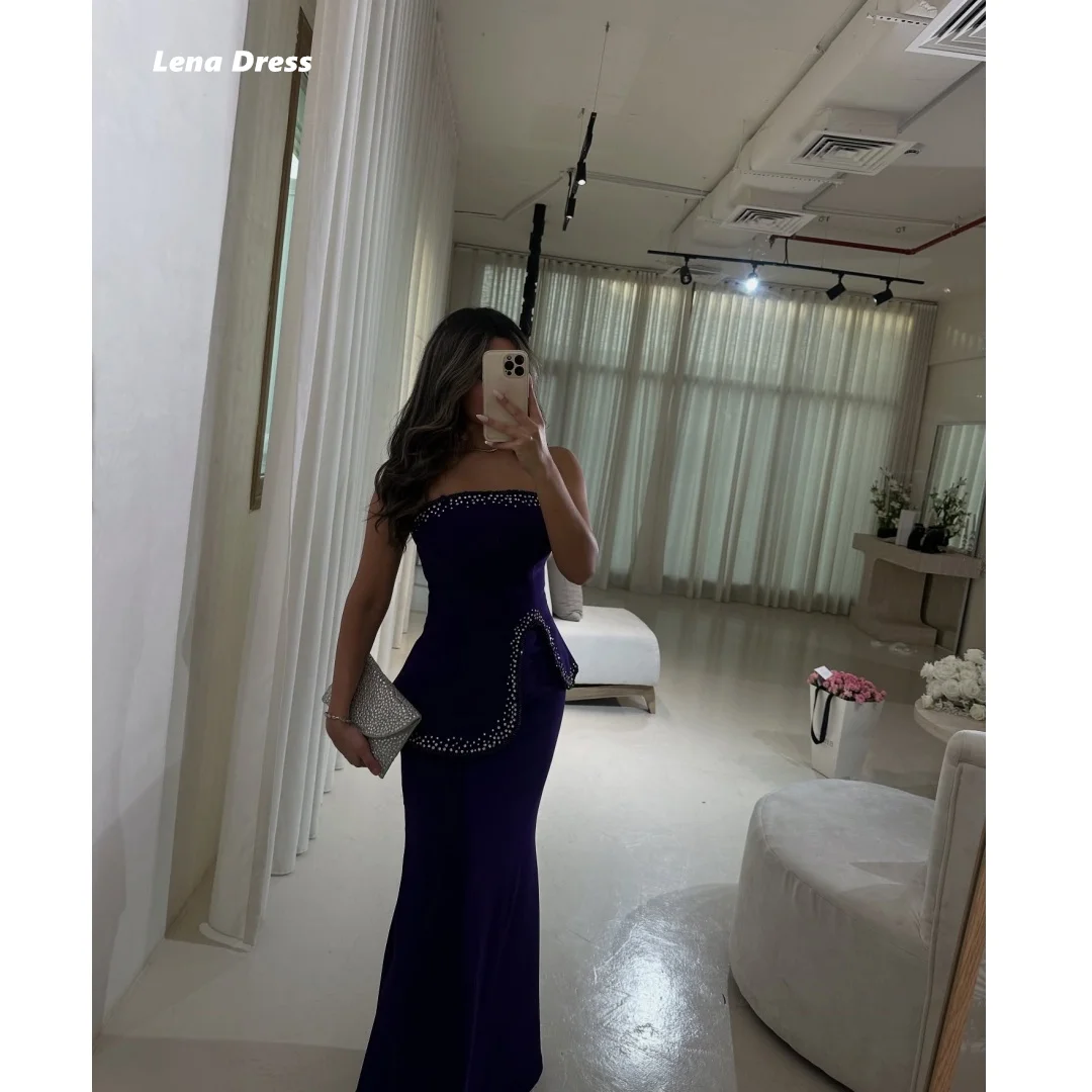 

Lena Very Luxurious Evening Dresses High Quality High Quality Shiny Elegant Party Dresses for Women 2024 Blue Customized Prom
