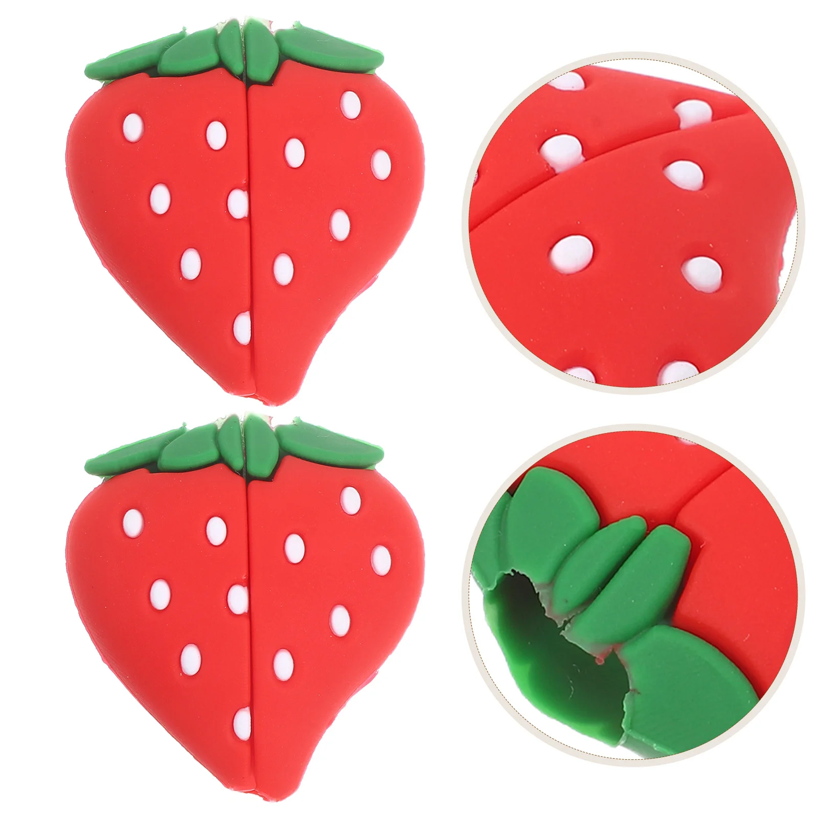 

3Pcs USB Cable Protector Fruit Design Strawberry Cable Winder Cord Saver Data Line Protection Sleeve USB Wire Protector