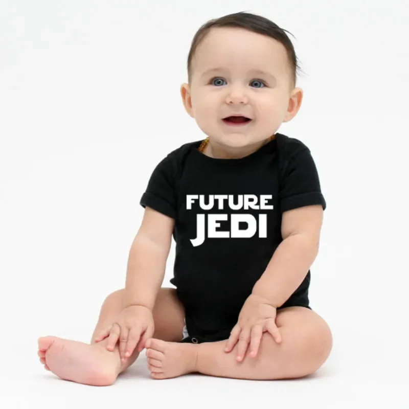 Newborn Baby Future JEDI Print Cotton Romper Outfits Infant Jumpsuit Baby Boy Costumes Girl Playsuit Summer Short Sleeve Rompers