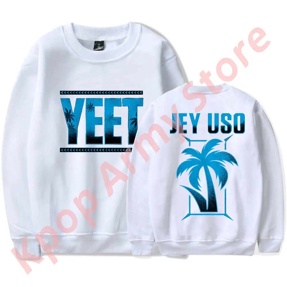 Jey Uso Yeet Logo Crewneck Cosplay Women Men Fashion Casual HipHop Long Sleeve Sweatshirts