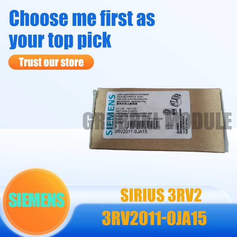

New Original SIMIENS 3RV2011-0JA15 Motor Protection Circuit Breaker 0.7-1A