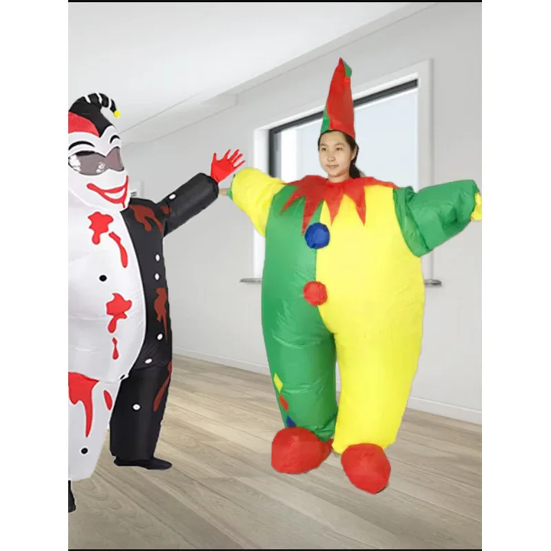 

Props Doll Clothes Funny Costume Party Funny Ballet Plus Size White Silicone Sumo Handstand Clown Inflatable Costume