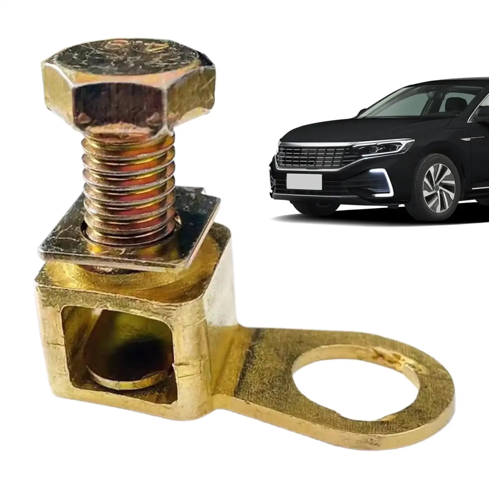 

Battery Terminals Safe Portable High Conductivity Copper Heavy Duty Battery Cable Ends For Car Truck SUV RV Van, Repair parts