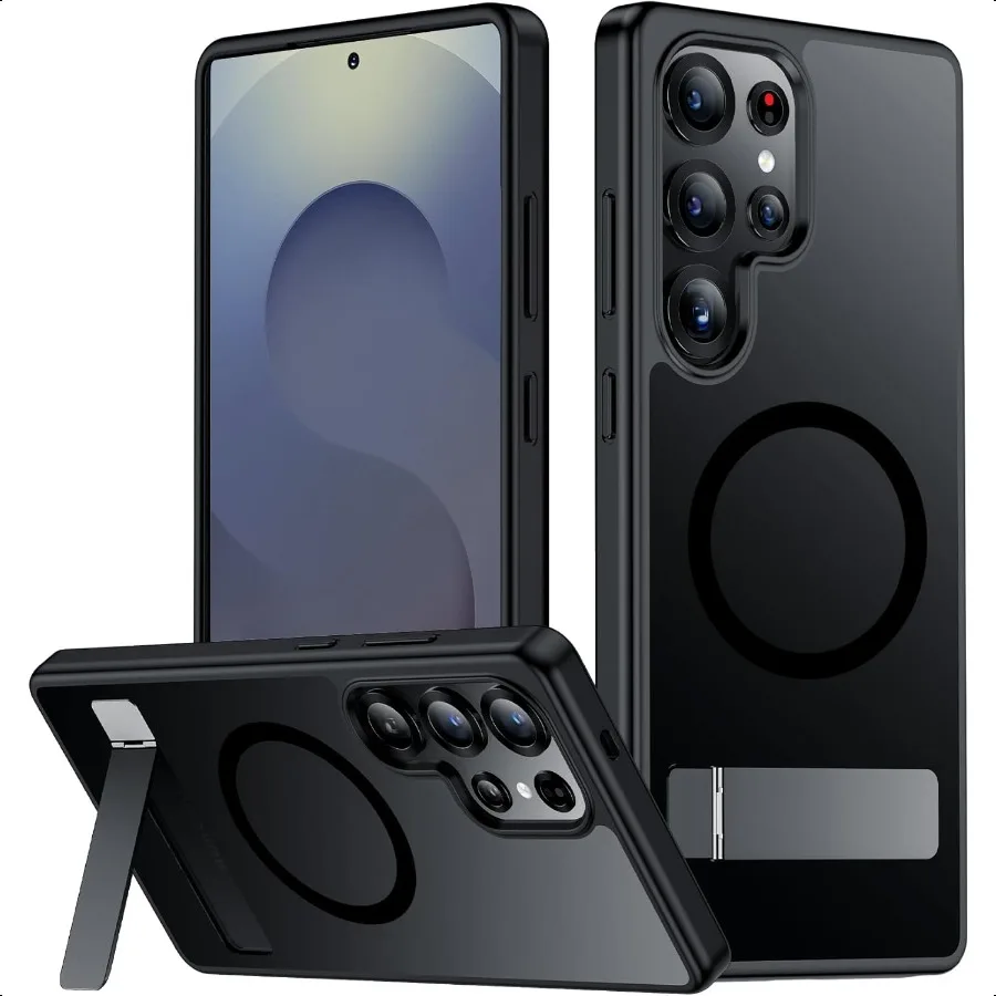 

SPIDERCASE Magnetic for Samsung Galaxy S25 Ultra Case [3 Stand Ways][ Military Grade Drop Protection] with Invisible Stand Slim