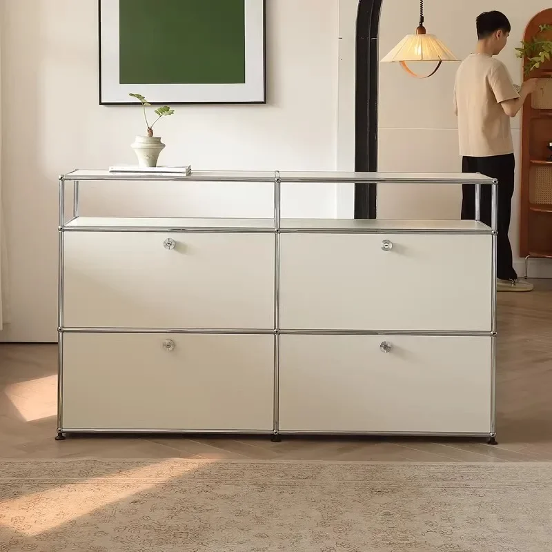 # Modern Modular Metal Sideboard Cabinet DIY Storage Shelf Customized Size TV Stand Living Room Cabinet Stainless Steel Home Use