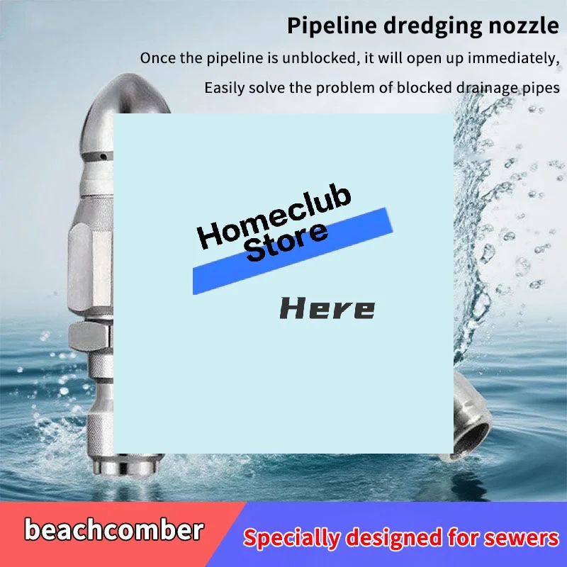 

Water Jet High Pressure Sprayer Nozzle Clean Sewer 1/4" Stainless Steel Pressure Washer Quick Plug Drain Hose Nozzle Tool