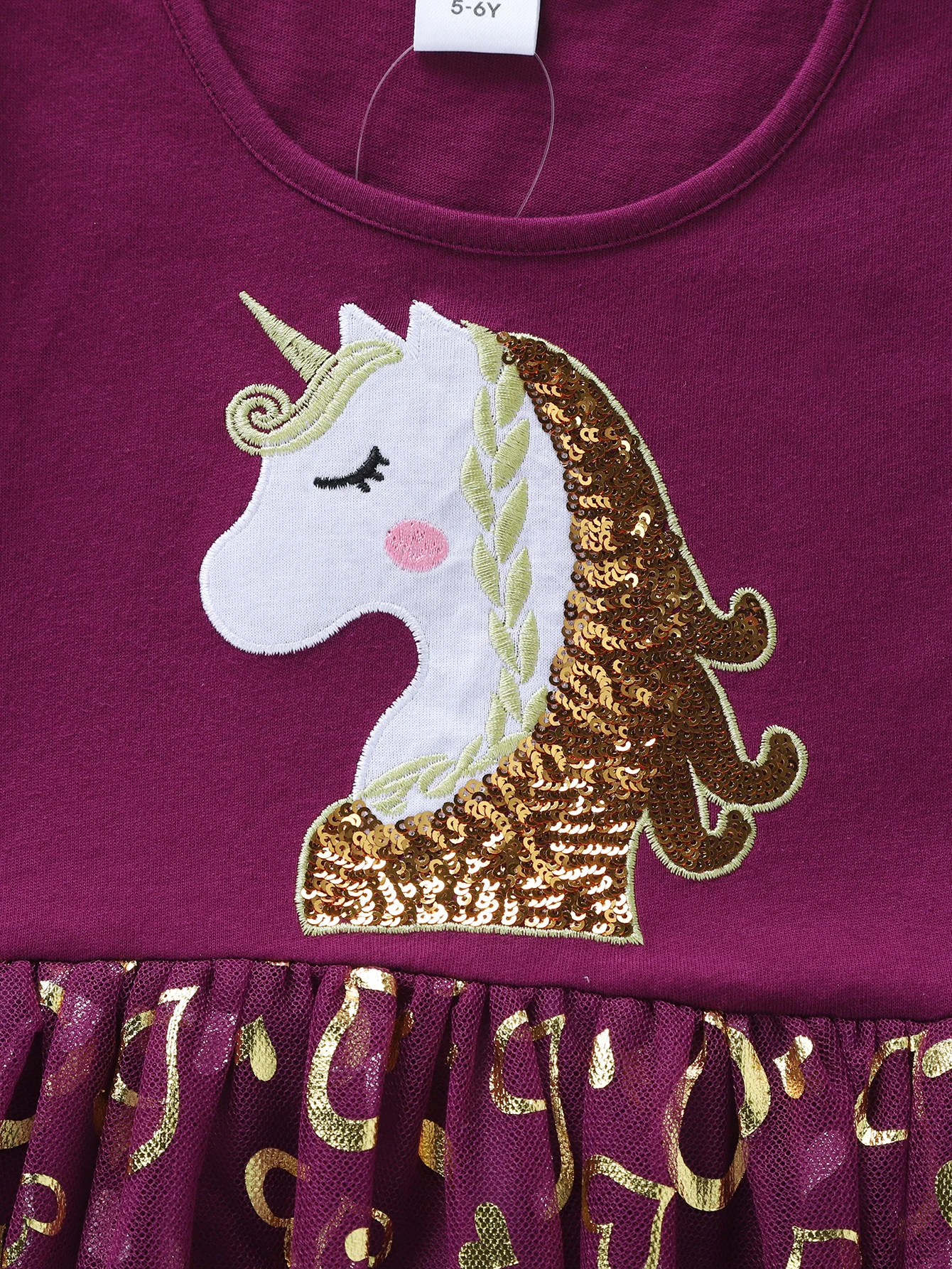Einhorn kleid für Mädchen: neues ärmelloses besticktes Party kleid für Kinder im Frühjahr/Sommer sh1696 – Detail 29