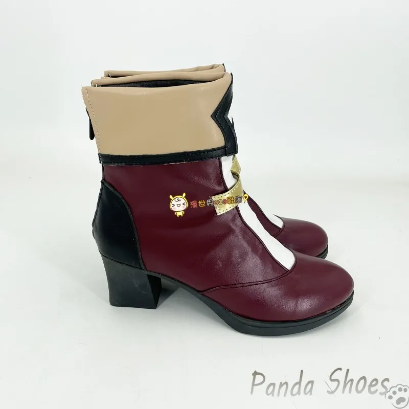 Charlotte Genshinimpact Cosplay Shoes Anime Game Cos Game Charlotte Cosplay Costume Prop Shoes for Con Halloween Party