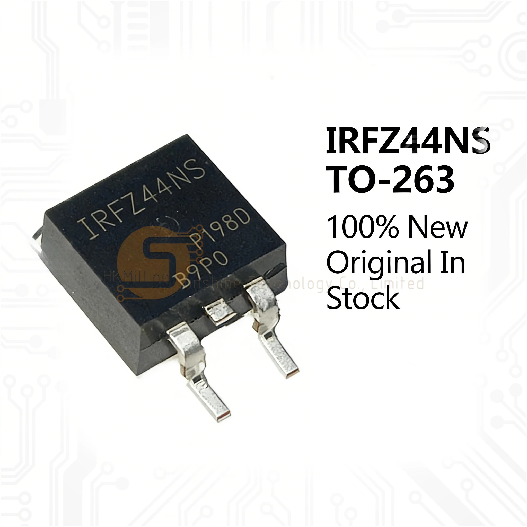 100PCS NEW 100% quality IRFZ44NS FZ44NS Z44NS IRFZ44 IRFZ44NSTRLPBF TO-263 Surface mount MOSFET
