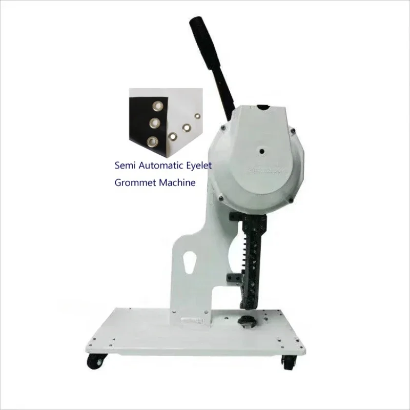 Semi Automatic Eyelet Grommet Punching Machine for PVC Flex Banner Tent Tarpaulin Curtain Paper Leather Cloth