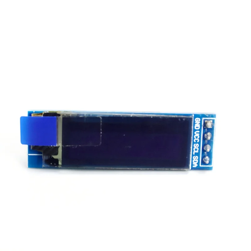 1 peça módulo de exibição iic oled 0.91 polegadas iic ssd1306 módulo de exibição oled branco/azul driver de tela iic oled dc 3.3v ~ 5v para arduino