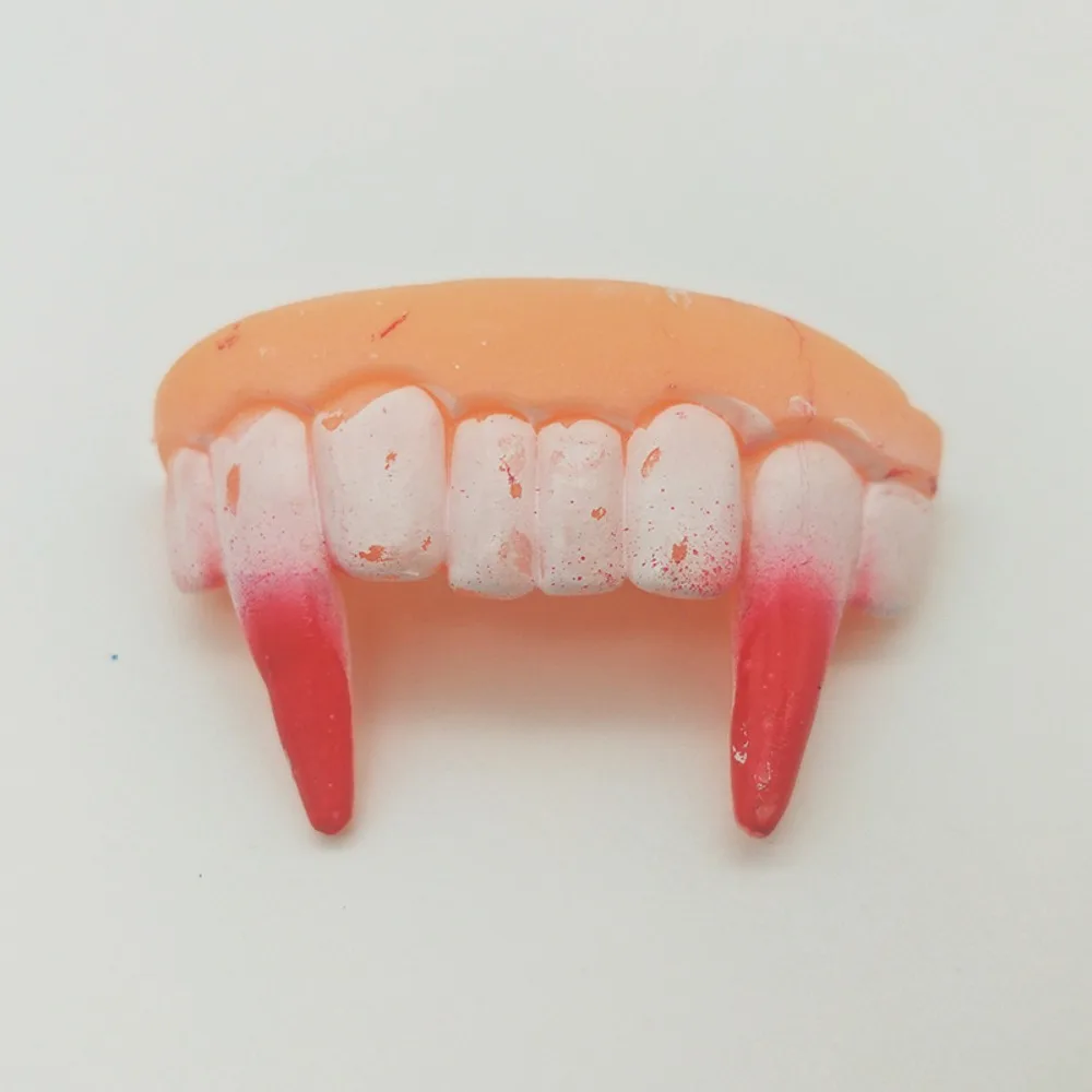 Denture Gags Funny Dentures Shocker Rubber Fake Denture Teeth Trick Toy Scary Ugly Teeth Halloween Decor Prop