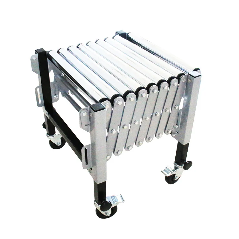 26133 Super Max Expandable Flexible Roller Conveyor Stand Table With Conveyor