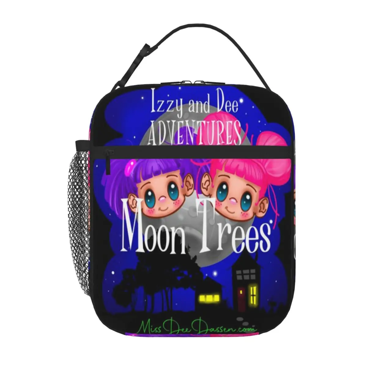 Hot Sale Izzy And Dee Adventures - Moon Trees Minimalist Insulated Lunch Pouch Park Picnic Travel Lunch Bag